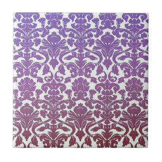 Vintage WallPaper Purple Ceramic Tile