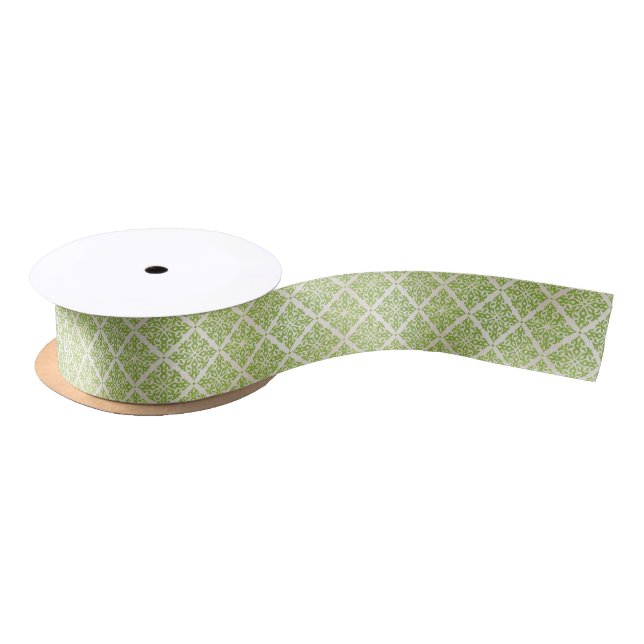 Vintage wallpaper satin ribbon (Spool)
