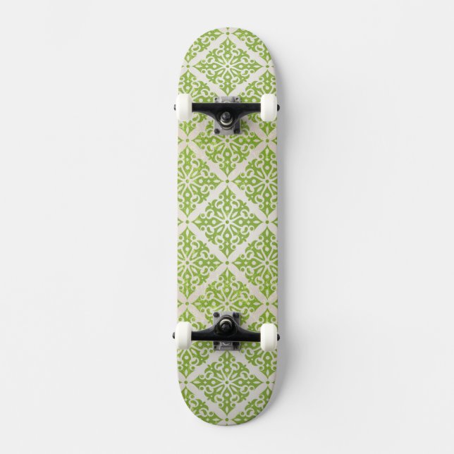 Vintage wallpaper skateboard deck (Front)
