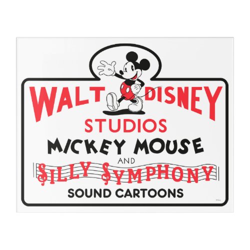 Vintage Walt Disney Studios Acrylic Print