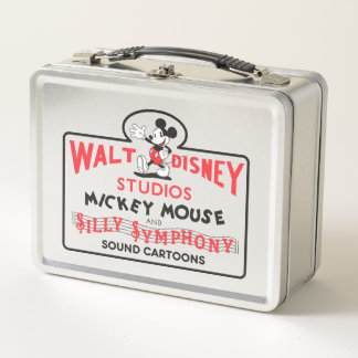 Vintage Walt Disney Studios Metal Lunch Box