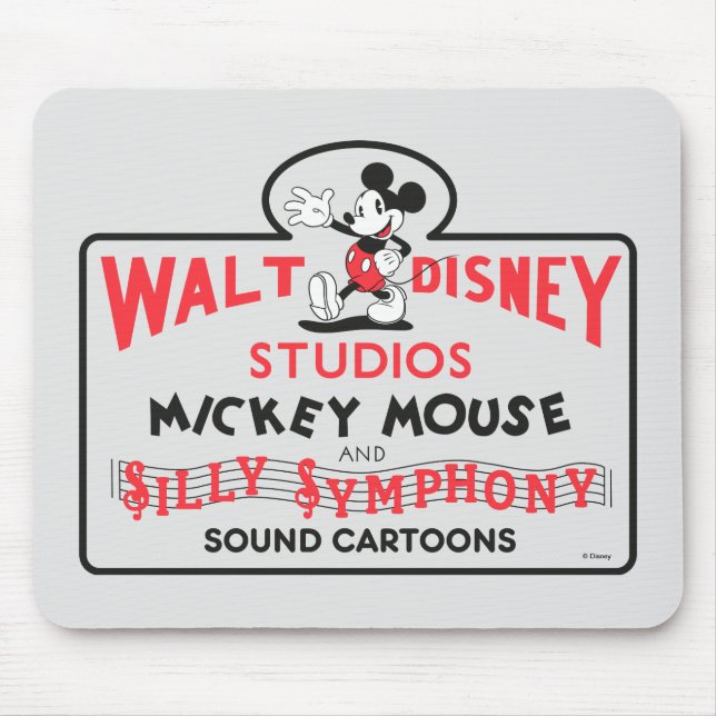Vintage Walt Disney Studios Mouse Pad (Front)