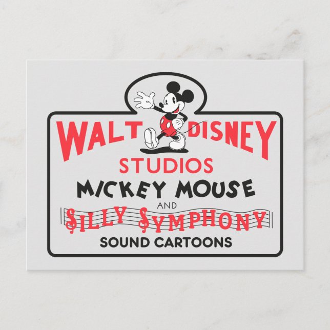 Vintage Walt Disney Studios Postcard (Front)