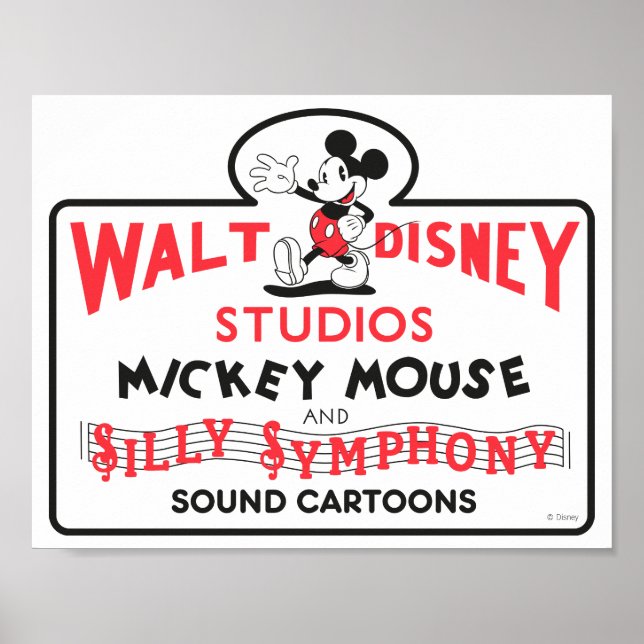 Vintage Walt Disney Studios Poster (Front)