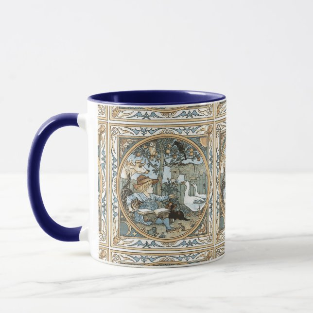 Vintage Walter Crane Childrens Book Illustration Mug (Left)