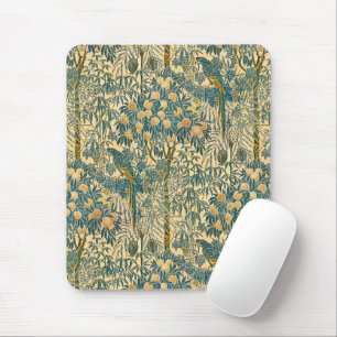 Vintage Walter Crane Macaw and Citrus Fruit Art Mouse Pad