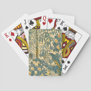 Vintage Walter Crane Macaw and Citrus Fruit Art Poker Cards