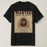 Vintage Wanted Dead or Alive Cowboy T-Shirt