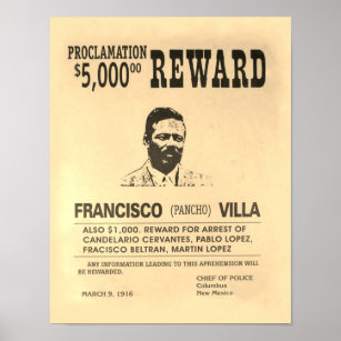 1916 Mexican General FRANCISCO PANCHO VILLA Glossy 8x10 Photo Poster Print 