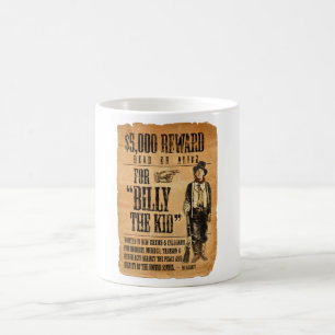 Vintage Wanted / Reward Poster for Billy the Kid Coffee Mug