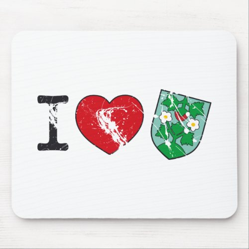 Vintage Wappen Wien  love Erdeberg Grunge Mouse Pad