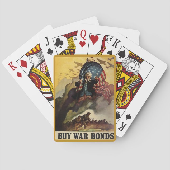 Vintage War Bonds Playing Cards (Back)