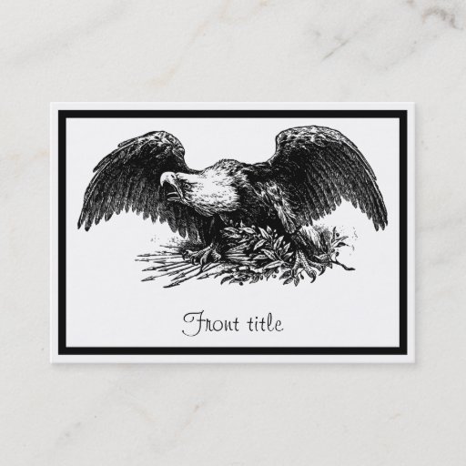 Customizable Vintage War Eagle Business Cards