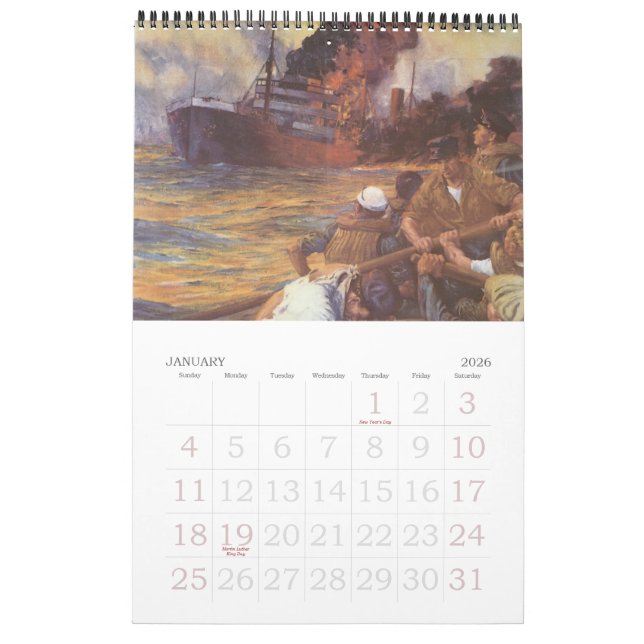 Vintage War Effort Poster Calendar 2013 (Jan 2026)