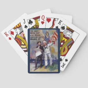 Vintage War Military Recruiting Poster Poker Cards