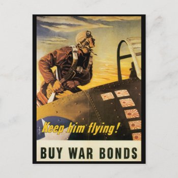 Vintage War Postcards  Keep Him Flying! Postcard by golden_oldies at Zazzle