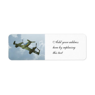 Vintage Warbird Flight Military Aviation Art Label