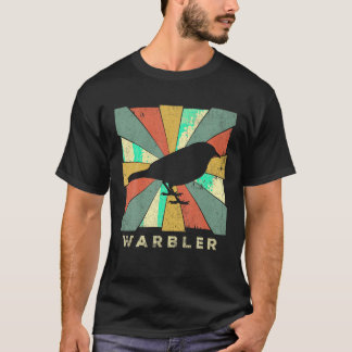 Vintage Warbler Bird Lover Retro Style Animal T Sh T-Shirt