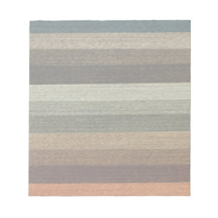 Vintage Warm Autumn Striped Pattern, Earth Tones Notepad