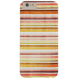 Vintage Warm Autumn Stripes Pattern Barely There iPhone 6 Plus Case