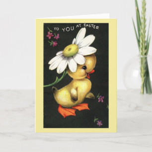 Vintage - Warm & Fuzzy Easter, Holiday Card
