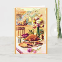 Vintage - Warm Thanksgiving Wishes,