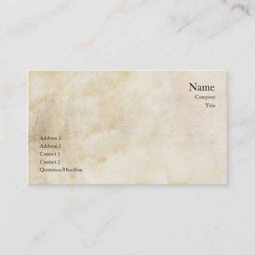 Customizable Vintage Wash Business Card