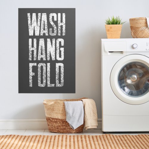 Vintage Wash Hang Fold Wall Signs Laundry Room