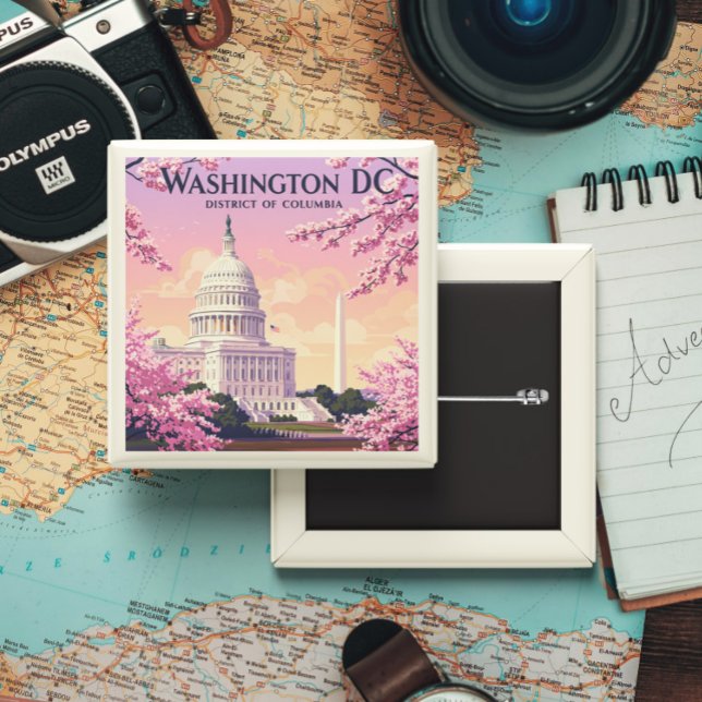 Vintage Washington D.C. Button (Creator Uploaded)