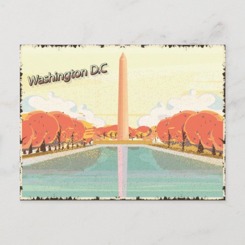 Vintage Washington DC Monument Postcard