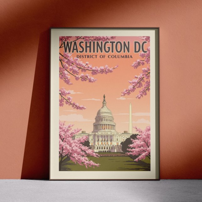 Vintage Washington D.C. Poster (Creator Uploaded)