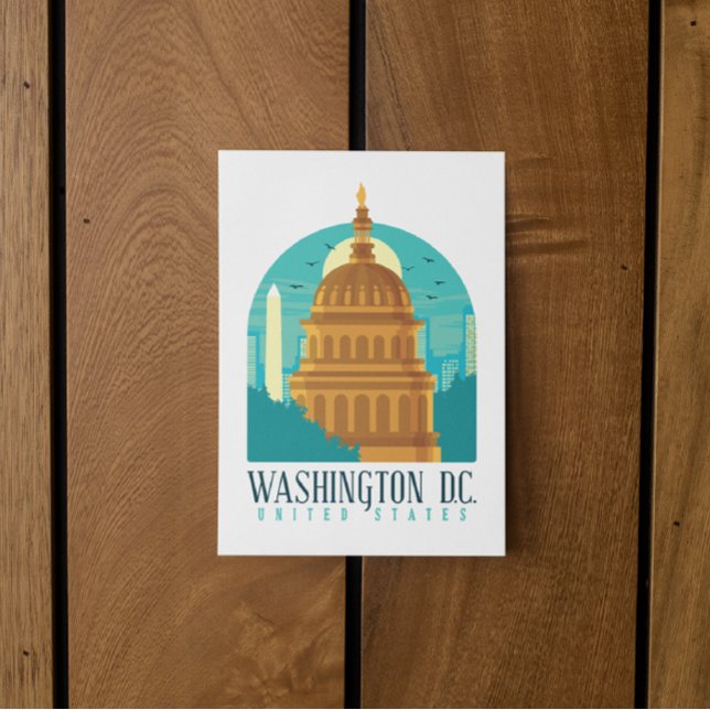 Vintage  Washington D.C. United States Capitol  Postcard (Washington d.c. travel postcard)