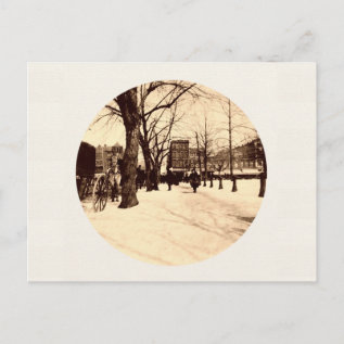 Vintage Washington Dc In Snow At Christmas Holiday Postcard at Zazzle