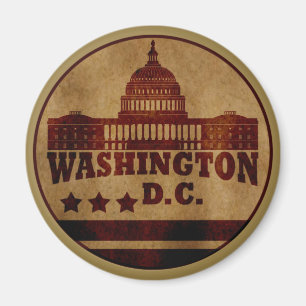 Vintage Washington DC Magnet