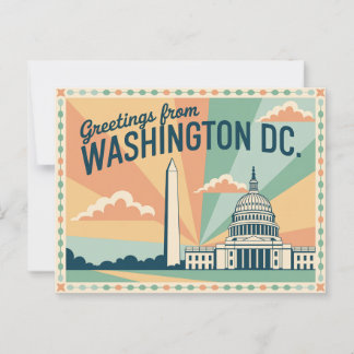 Vintage Washington DC Postcard | Greetings from
