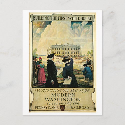 Vintage Washington DC travel advert Postcard