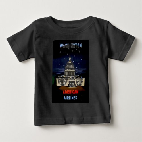 Vintage Washington DC Travel Baby T_Shirt