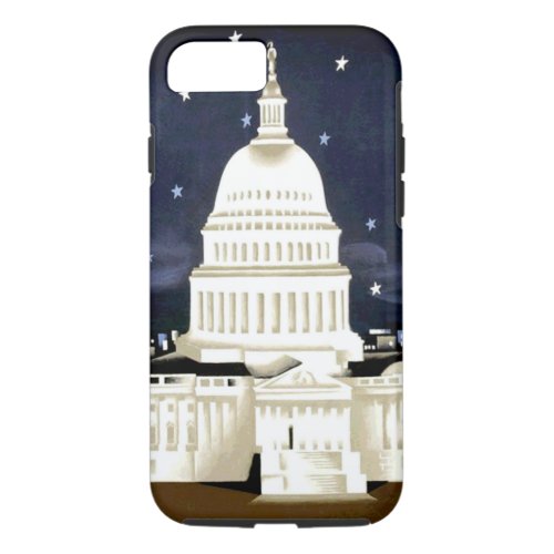 Vintage Washington DC Travel iPhone 7 Case