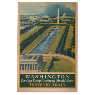 Vintage Washington DC Travel Poster
