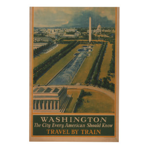 Vintage Washington DC Travel Poster