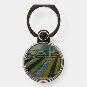 Vintage Washington DC Travel Poster Phone Ring Stand