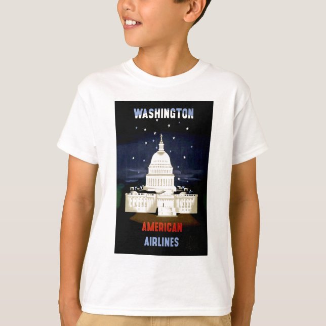 Vintage Washington DC Travel T-Shirt (Front)