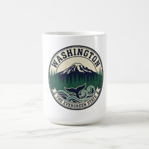 Vintage Washington State Emblem  Coffee Mug