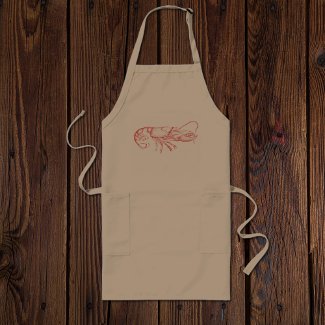 Vintage water color - red lobster