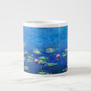 Vintage Water Lilies by Claude Monet Giant Coffee Mug