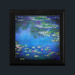 Vintage Water Lilies by Claude Monet Gift Box<br><div class="desc">Vintage Water Lilies by Claude Monet Postcard. Beautiful oil on canvas painting of a pond with water lilies in Giverny France.</div>