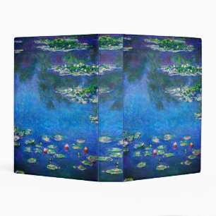 Vintage Water Lilies by Claude Monet Mini Binder