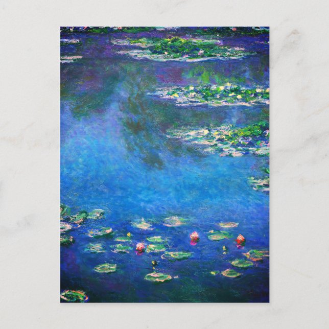Vintage Water Lilies by Claude Monet Postcard (Front)