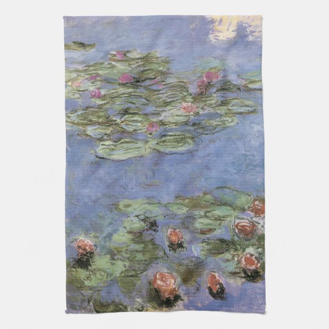 Vintage Water Lilies Towel (Vertical)