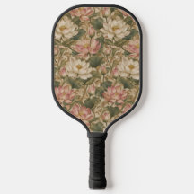 Vintage Water Lotus Botanical Floral Pattern